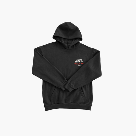 From the Bay With Love Hoodie - Black