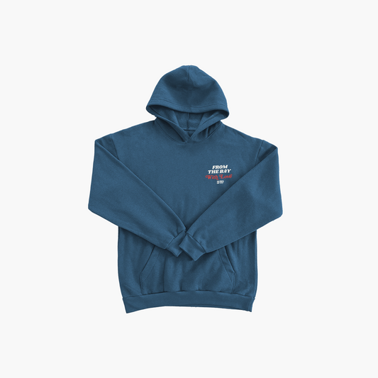 From the Bay With Love Hoodie - Blue