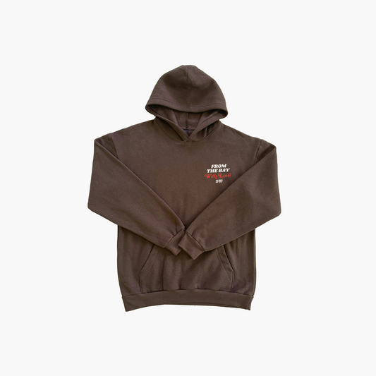 From the Bay With Love Hoodie - Brown