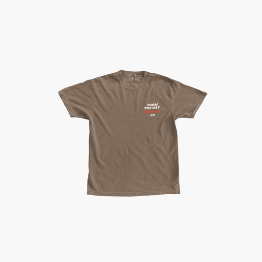 From the Bay With Love Tee - Vintage Brown