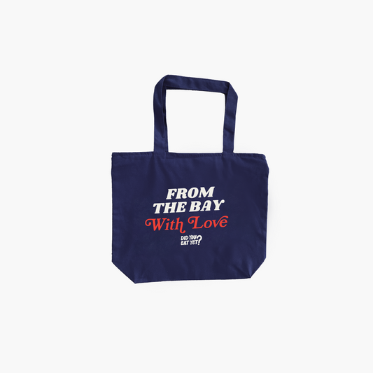 From the Bay With Love Tote - Navy