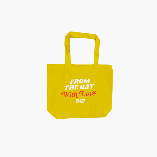 From the Bay With Love Tote - Yellow